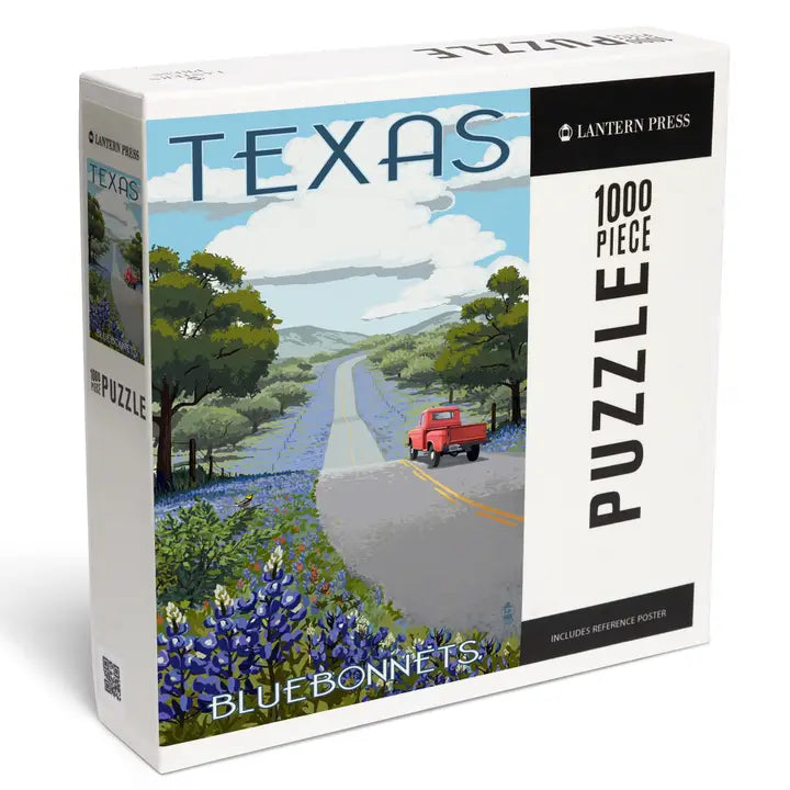 Texas, Bluebonnets & Highway Puzzle