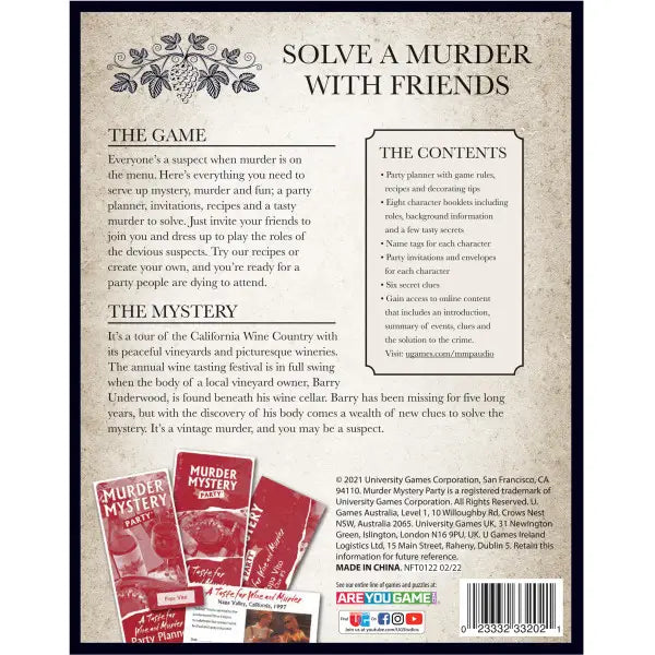 A Taste for Wine and Murder